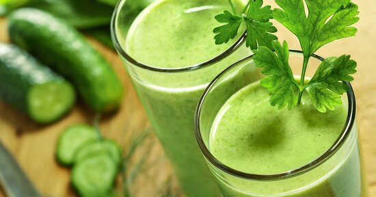 10 frullati verdi per la tua gola e la tua salute!