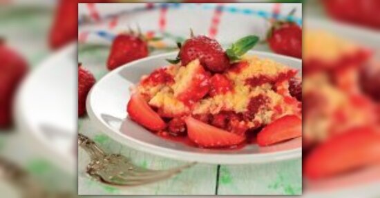 Crumble Rabarbaro e Fragole
