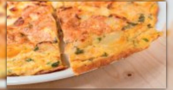 Frittata di zucchine, feta e menta