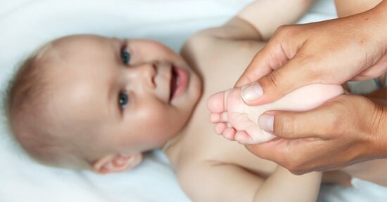 La riflessologia plantare per i bambini