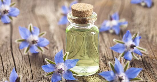 Olio di borragine per uso cosmetico