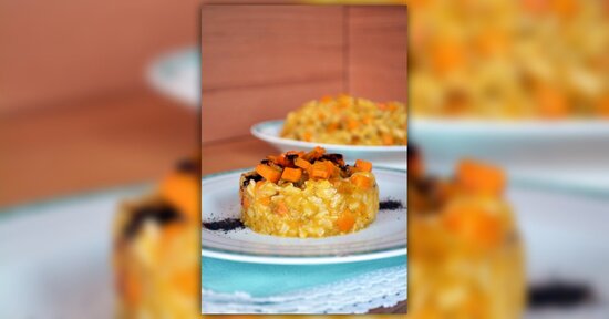 Risotto di Zucca alla Liquirizia
