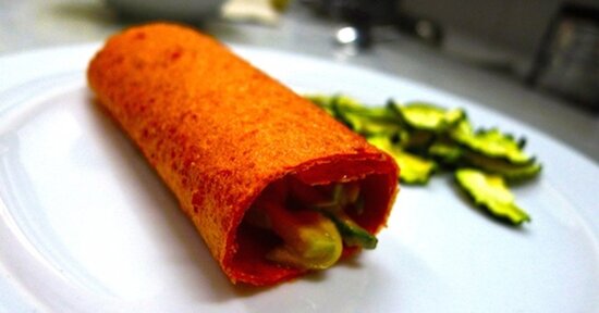 Rotolini di Pomodoro con Zucchine & Tahin