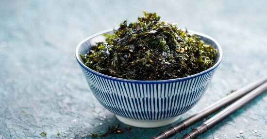 Spaghetti alle alghe Nori in fiocchi