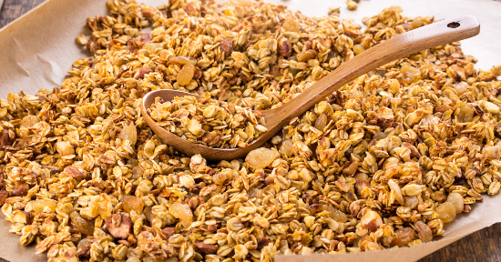 Golden granola fatta in casa