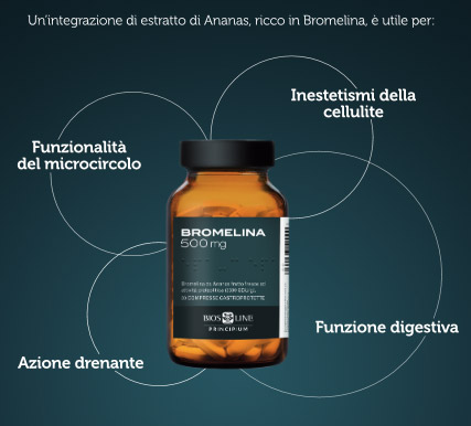 Bromelina in compresse di Bios Line utile per il drenaggio dei liquidi in eccesso