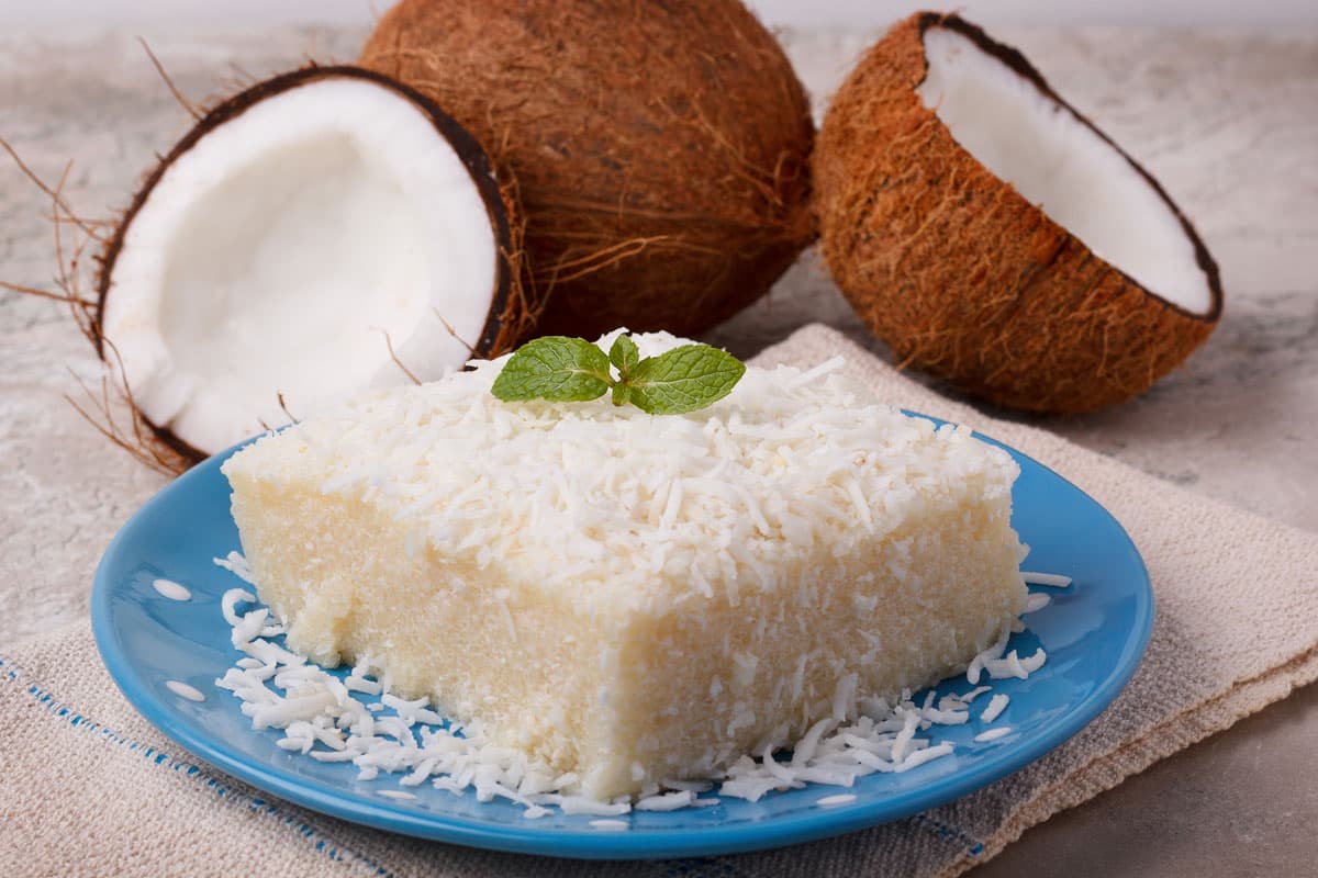 Budino alla mandorla e cocco