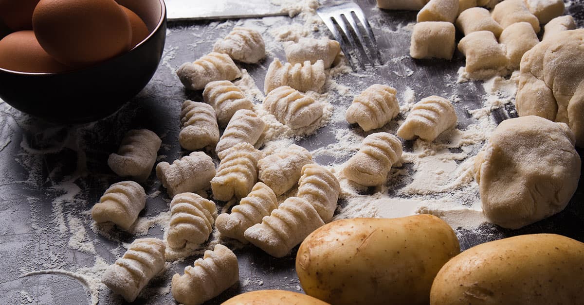 Gnocchi di patate integrali fatti in casa