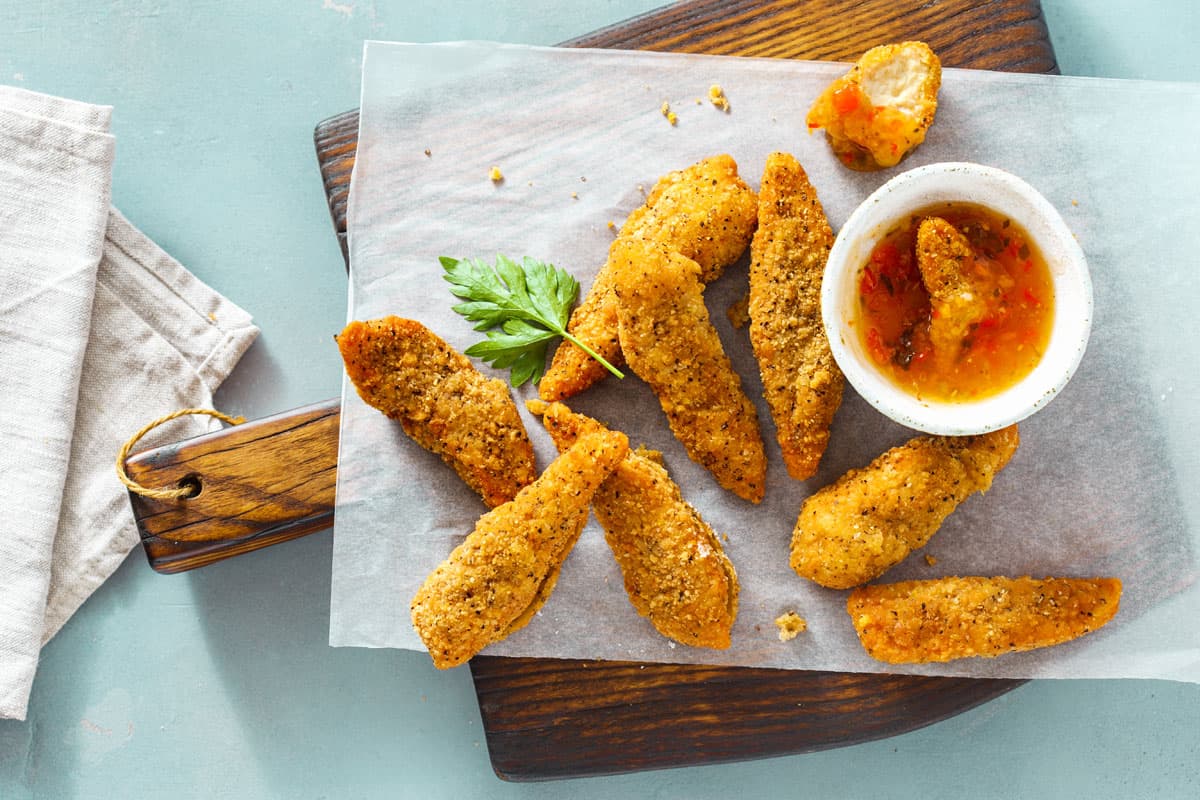 Healthy cotolette impanate con gallette di mais