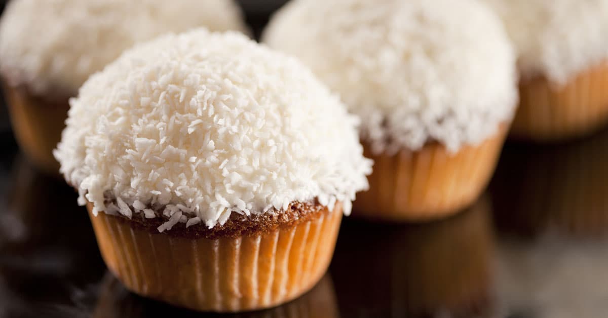 Muffin semintegrali al cocco senza burro e senza zucchero