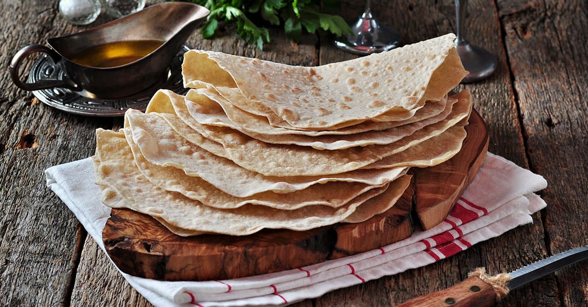 Piadina integrale low fat