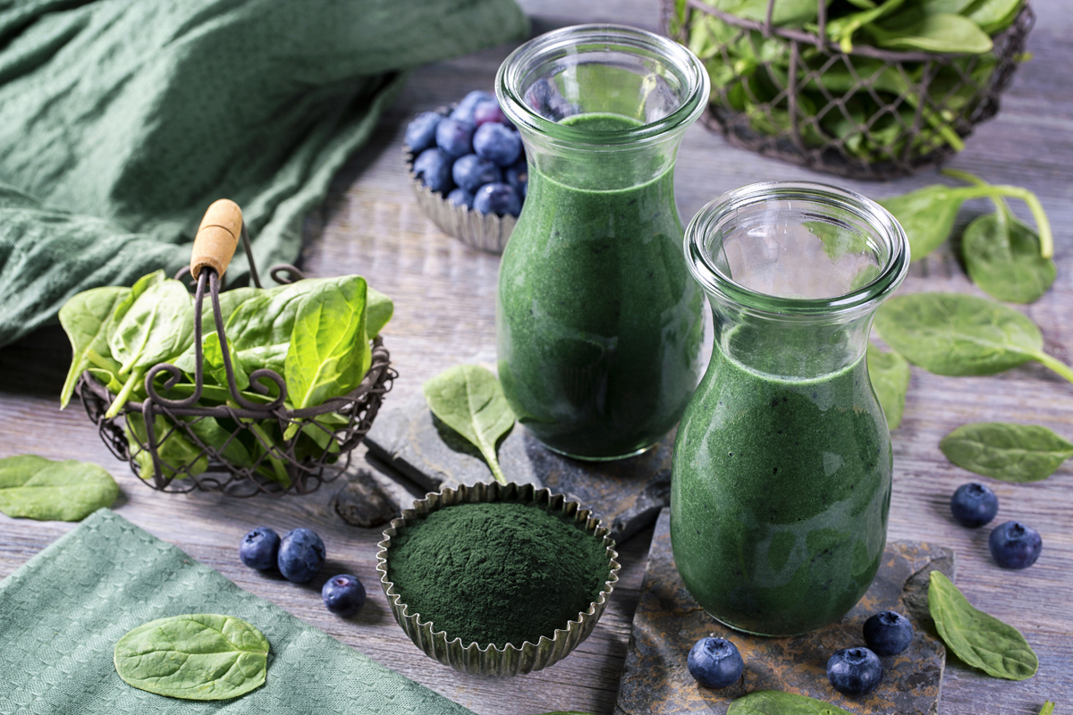 Smoothie di verdure e spirulina