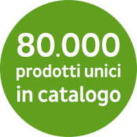 80.000 prodotti unici in catalogo