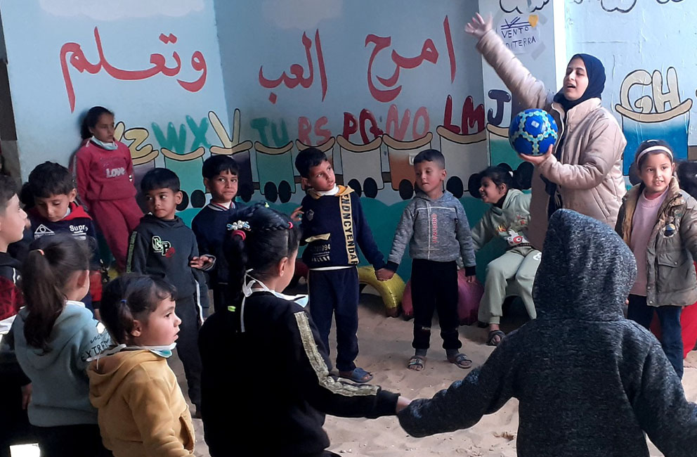 Bambini a Gaza