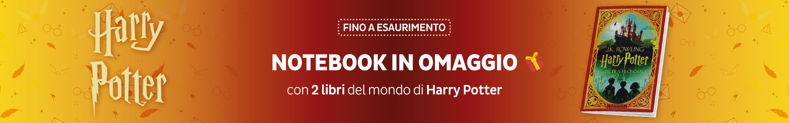 Notebook di Harry Potter in omaggio