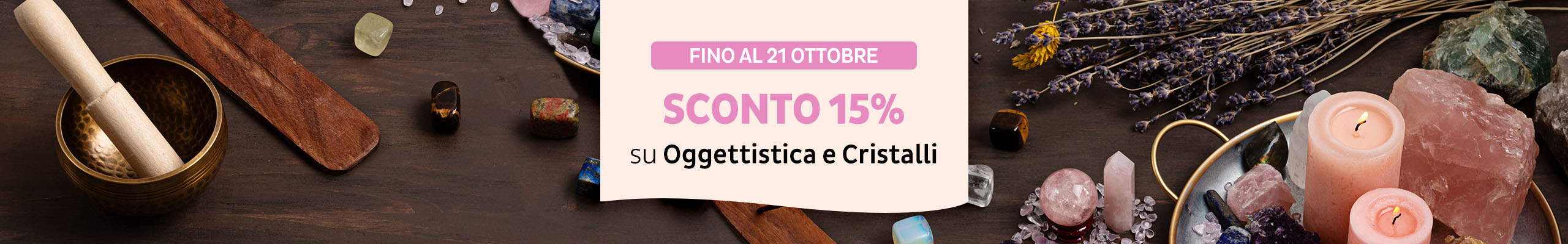Sconto 15% su Oggettistica e Cristalli fino al 20 marzo