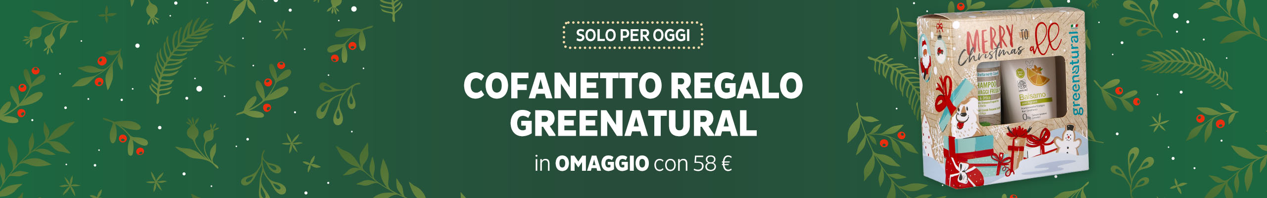 Cofanetto Natalizio Greenatural X Macrolibrarsi in REGALO