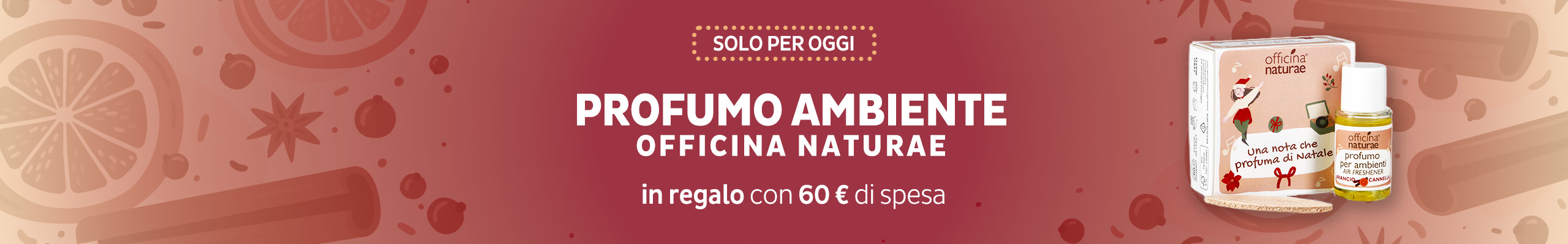 Profumo Ambienti Officina Naturae in REGALO