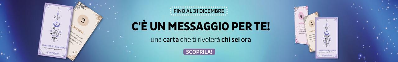 CARTE I MESSAGGI DEI NUMERI IN REGALO!