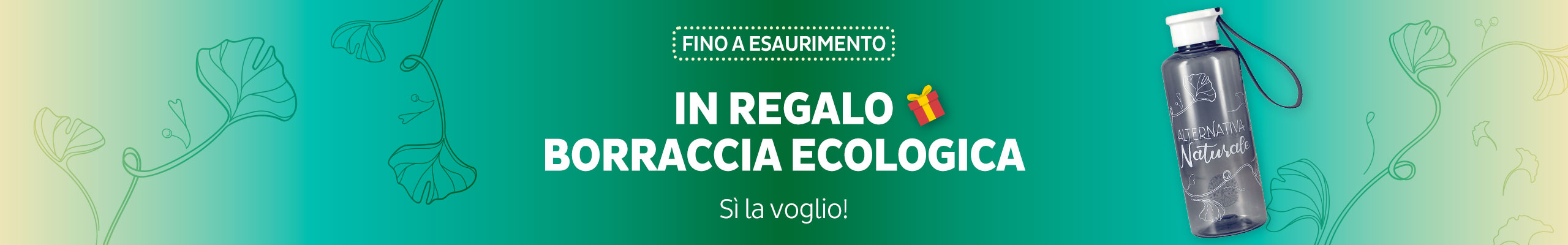 Borraccia Ecologica Macrolibrarsi in regalo su acquisti nel reparto libri di almeno 2 titoli