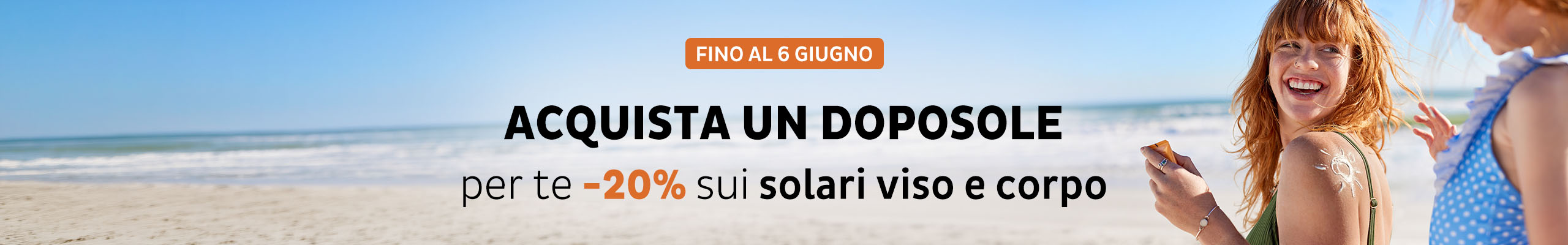 Acquista un Doposole: per te -20% sui solari viso e corpo