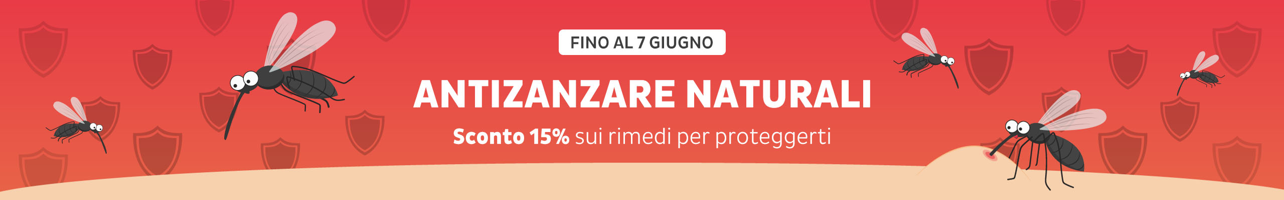 Sconto 15% sugli antizanzare naturali