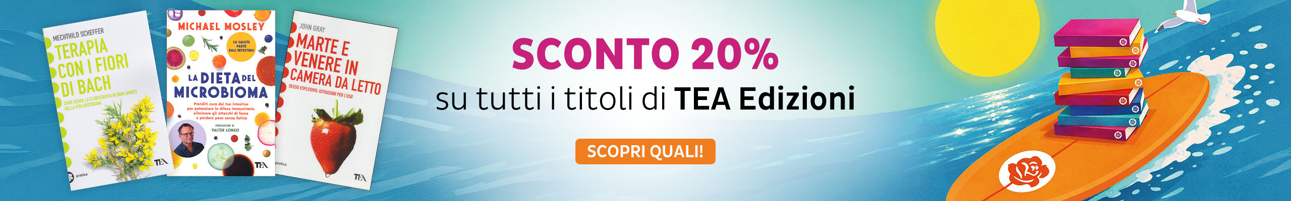 Sconto 20% sui libri Tea Edizioni