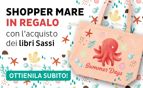 Shopper mare in omaggio con 2 libri Sassi