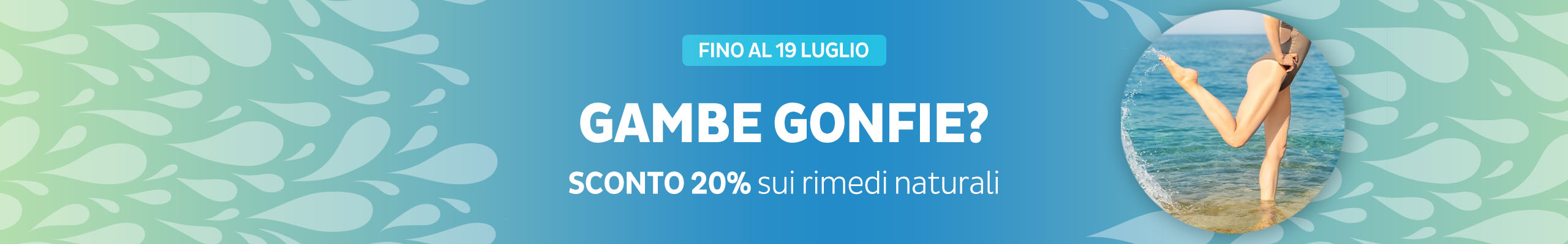 -20% rimedi contro le gambe gonfie