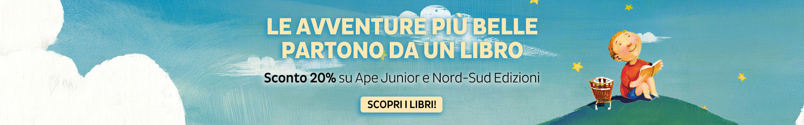 Sconto del 20% sui libri Ape Junior e Nord-Sud Edizioni