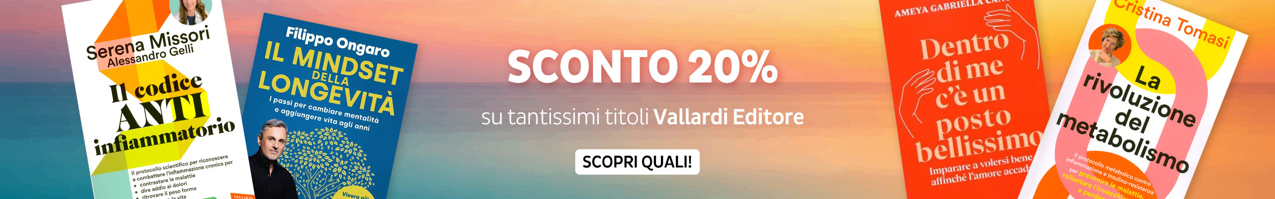 Sconto 20% sui libri Vallardi Edizioni