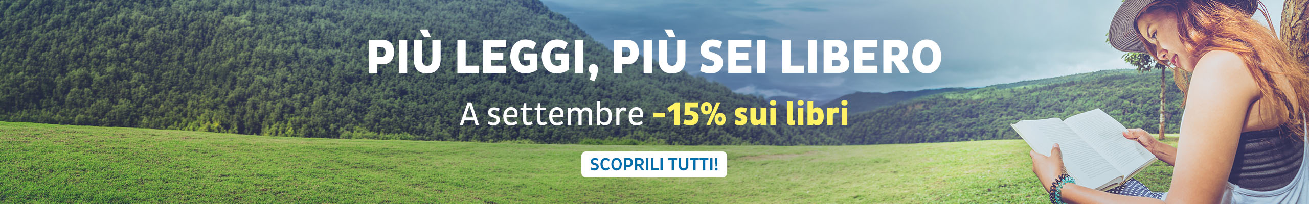 15% sui libri mese di settembre