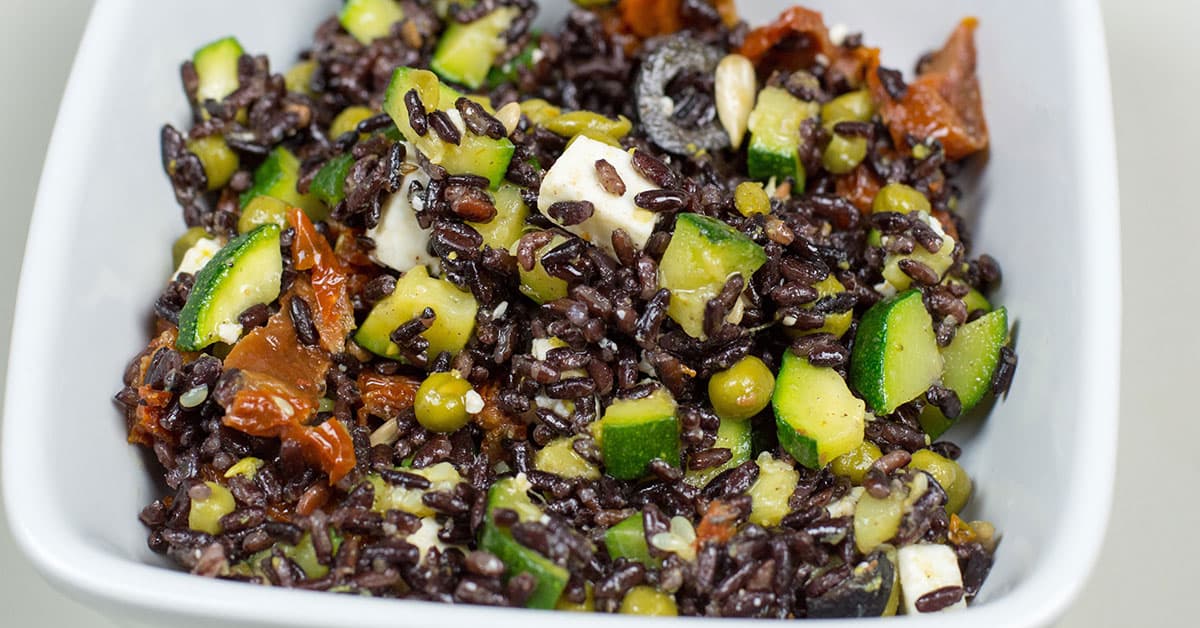 Insalata di riso con riso venere