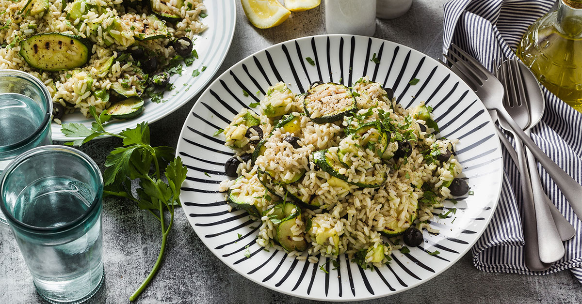 Riso basmati integrale con zucchine