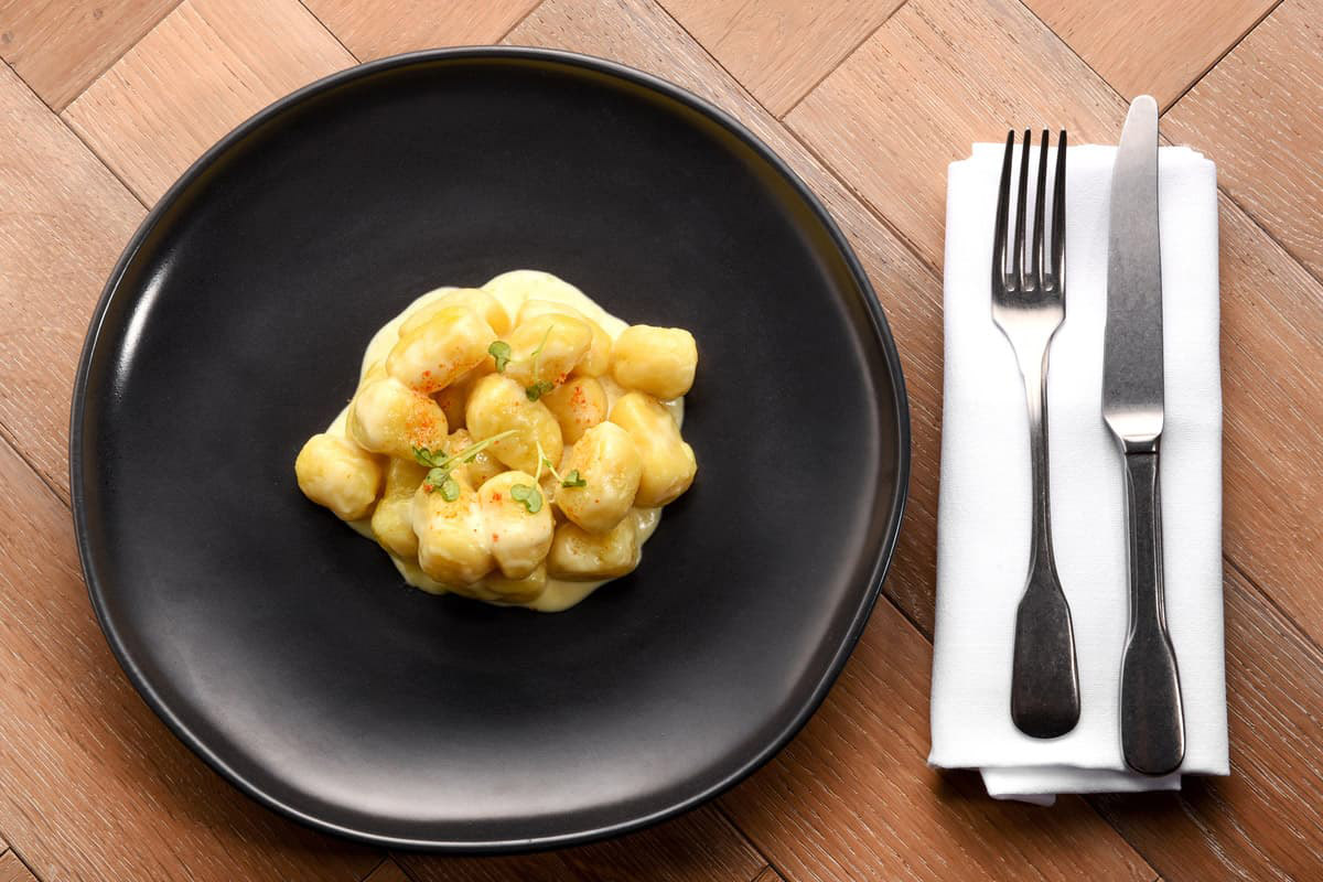 Gnocchetti zafferano e funghi