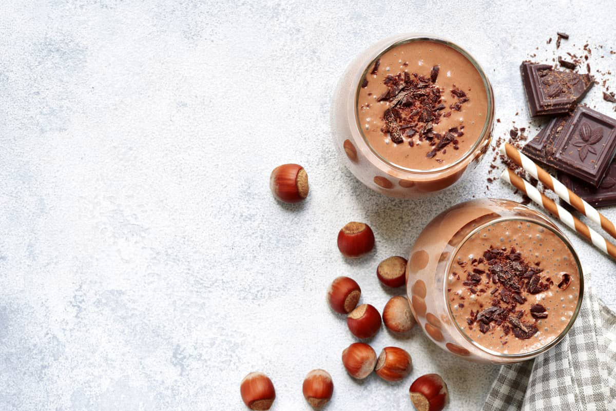 Smoothie cioccolatoso alla maca