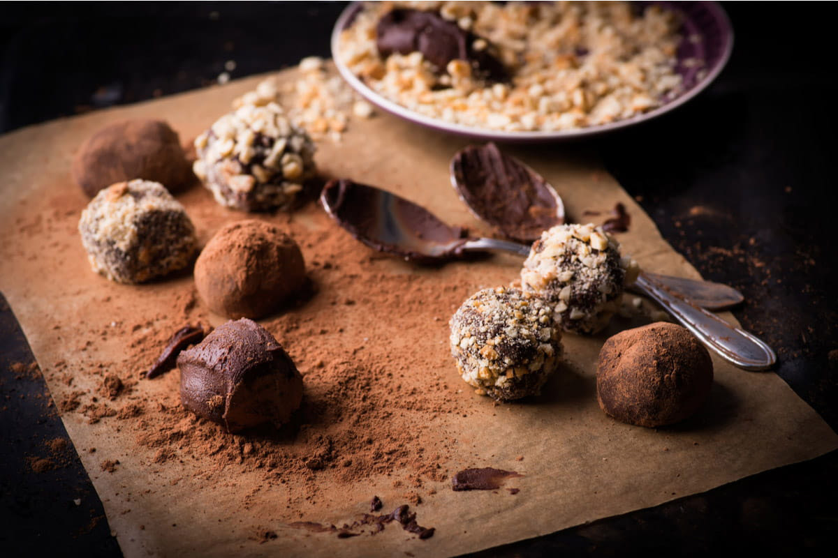 Tartufini cioccolato e cocco