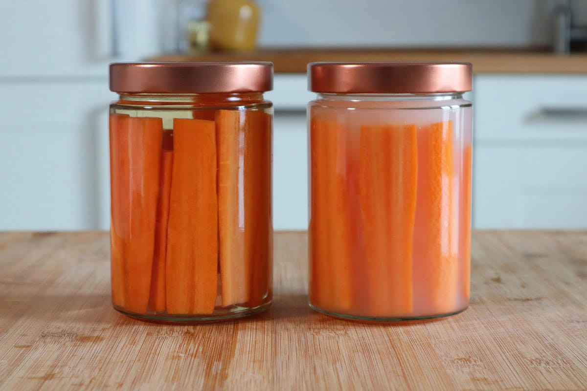 Confronto tra sottaceti e fermentati