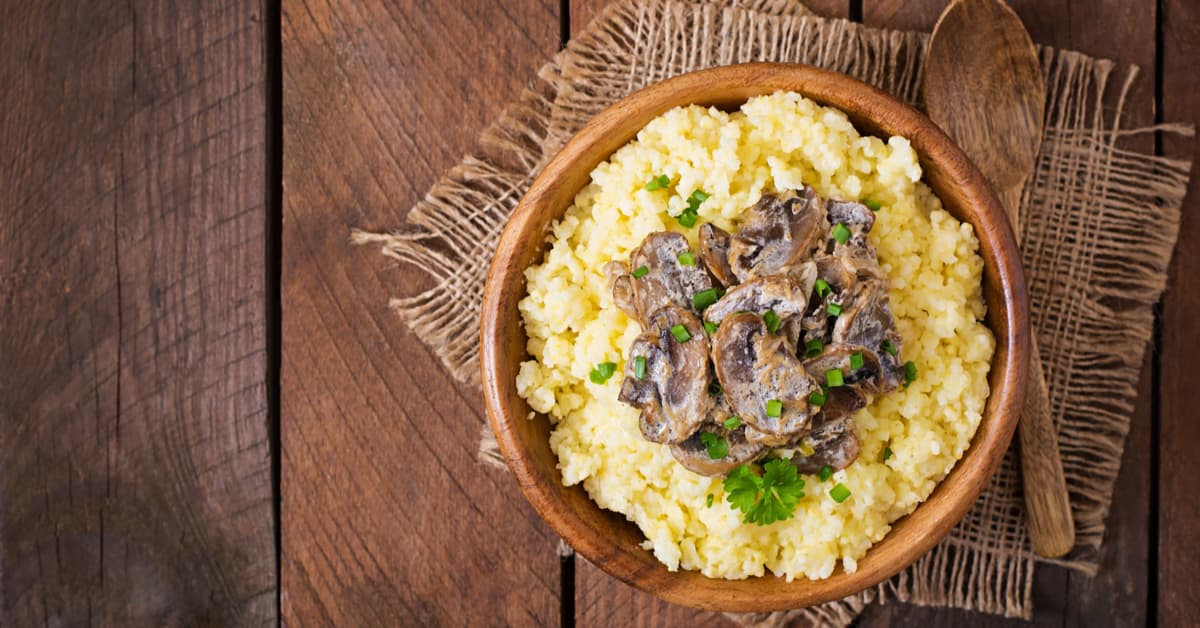 Miglio e funghi