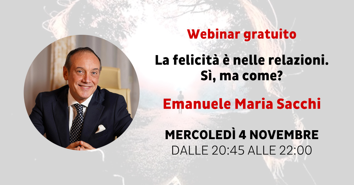 Webinar gratuito con Emanuele Maria Sacchi
