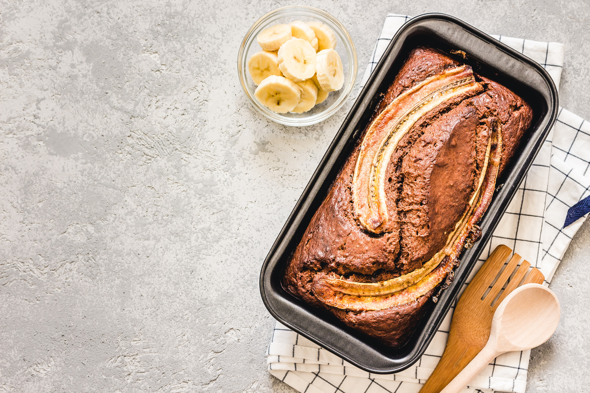 Banana bread al burro di arachidi