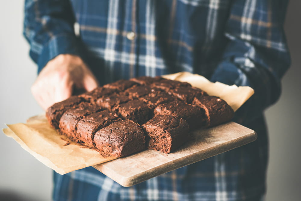 Brownies di datteri e cacao