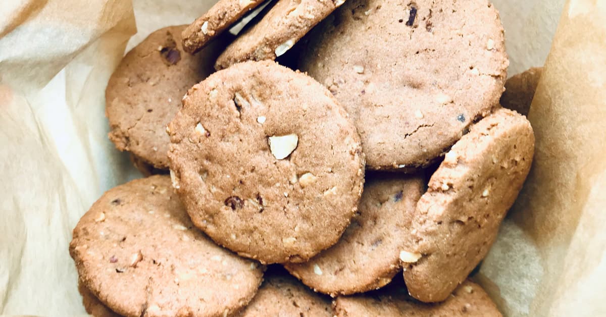 Biscotti con farina di riso e castagne