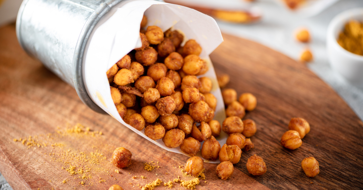 Snack di ceci croccanti