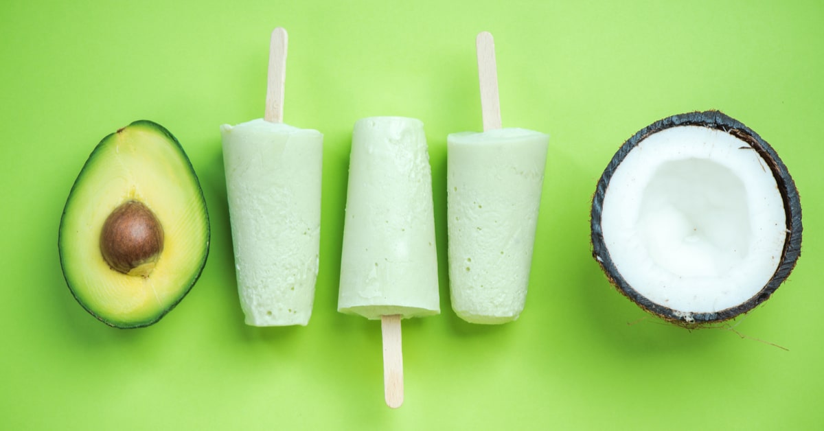 Gelato avocado e cocco