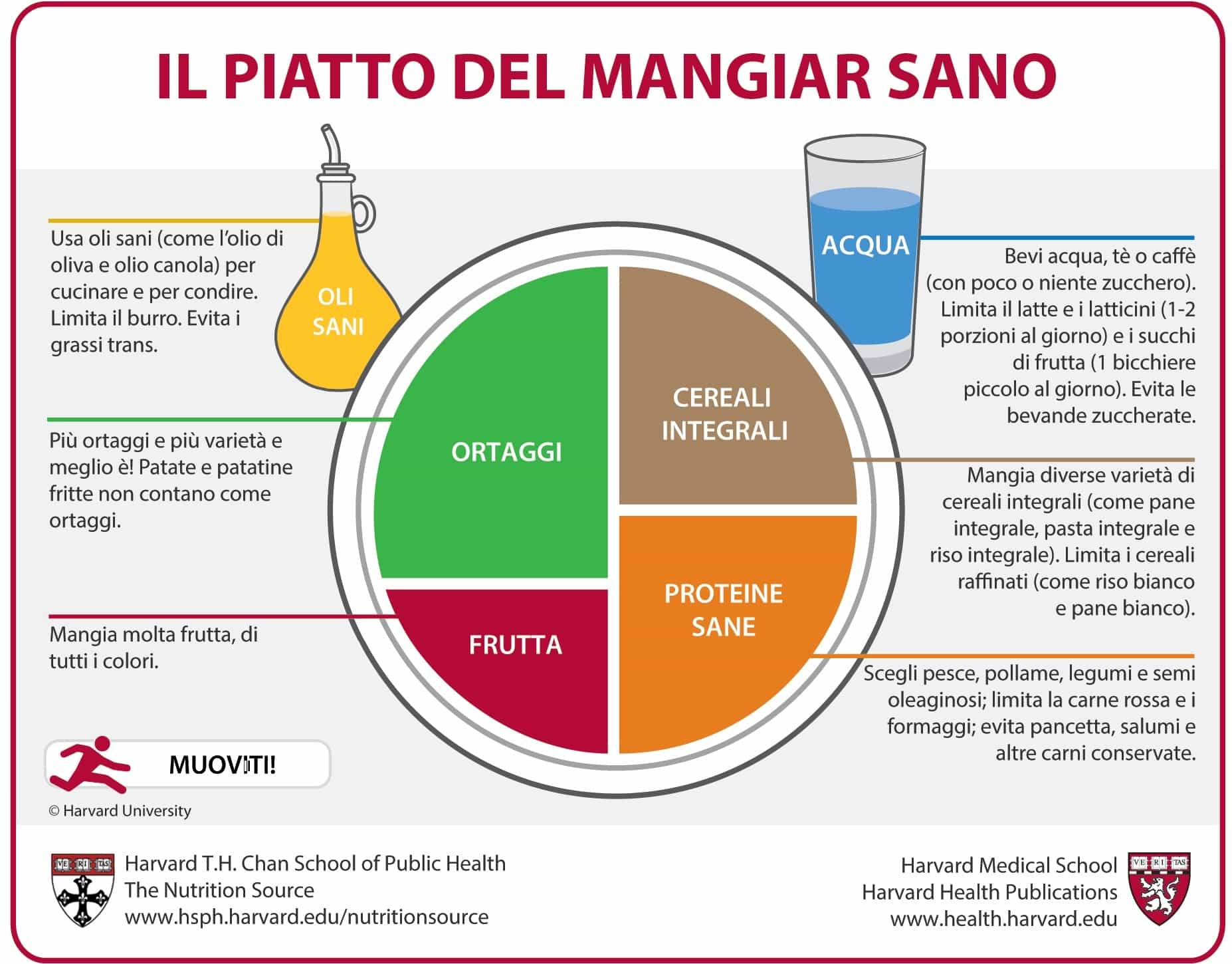 Il piatto del Mangiar Sano elaborato da Harvard