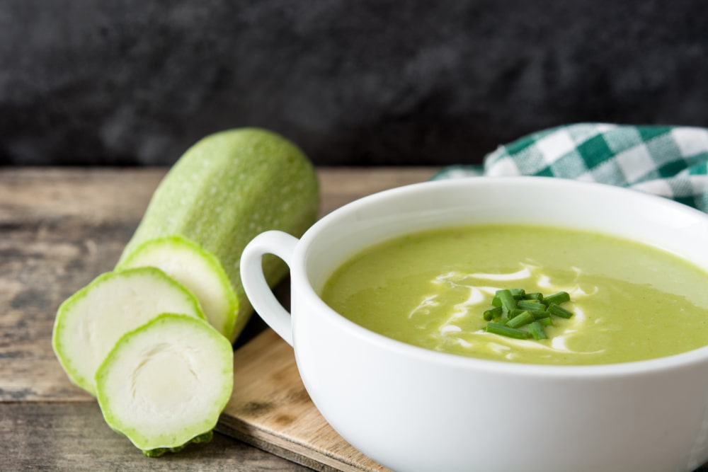 Quinoa con vellutata di zucchine