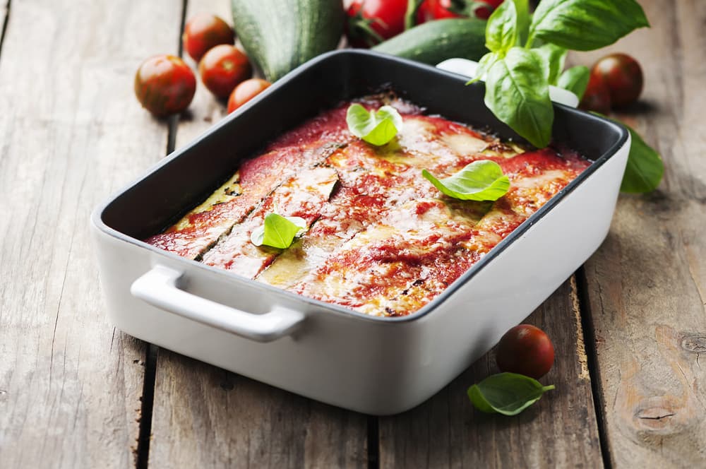 Parmigiana di zucchine crudista
