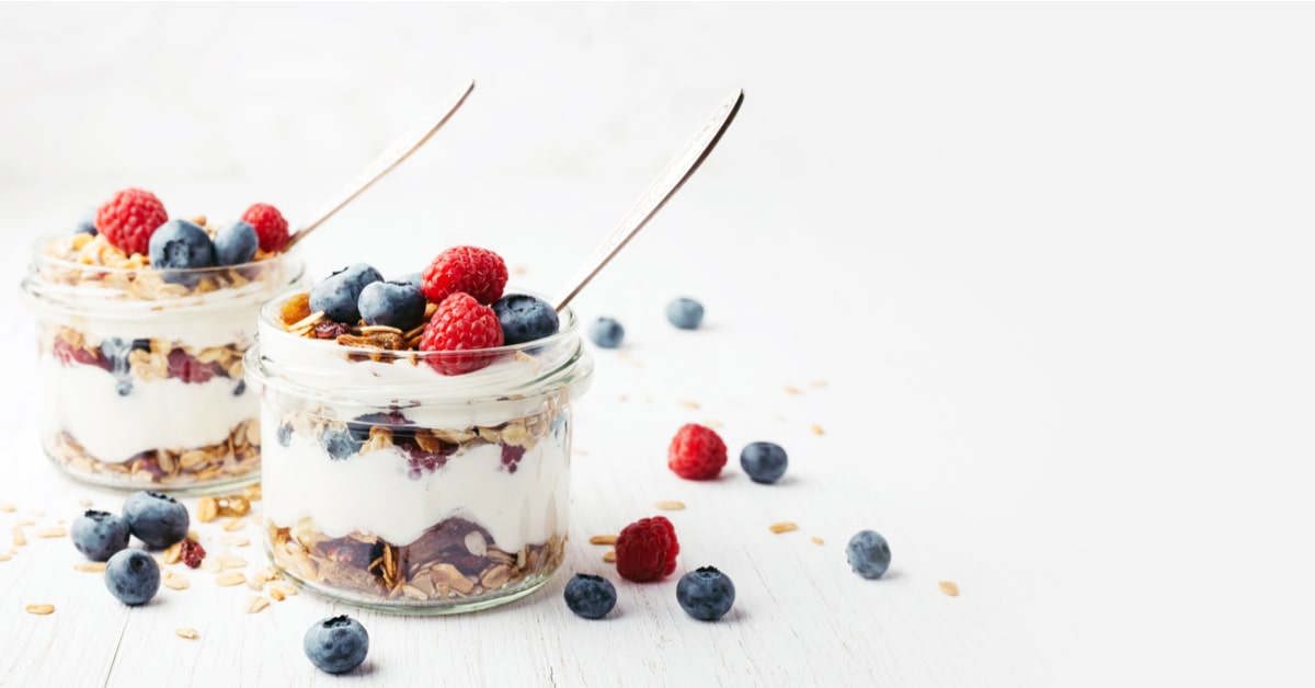 Semifreddo yogurt e muesli