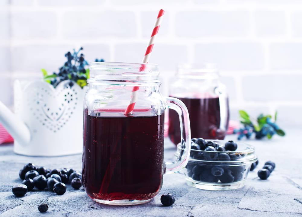 Succo di mirtilli